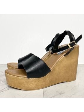 Steve Madden Welsh Wedge Heeled Sandal 7 1/2 M